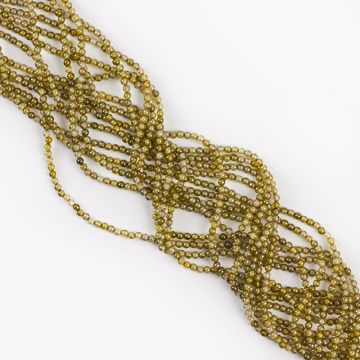 Cyrkonia kulka gładka zielona 2,5mm