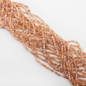 Kamień słoneczny kulka fasetowana 2mm