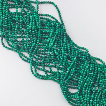 Malachit syntetyczny kulka fasetowana 3mm