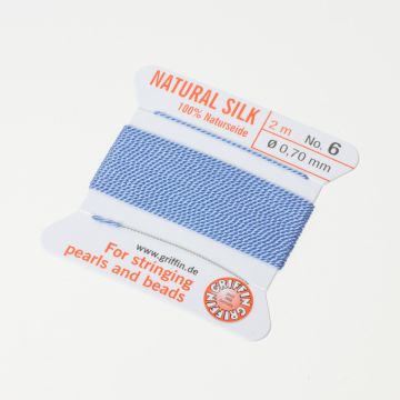 Nici jedwabne z igłą blue 0,7mm