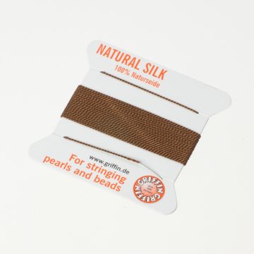 Nici jedwabne z igłą brown 0.5 mm