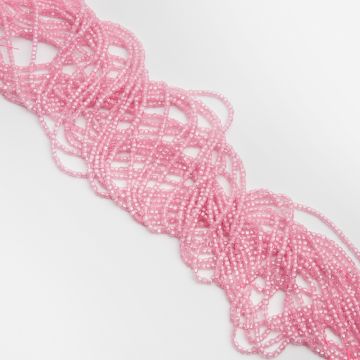 Cyrkonia kostka fasetowana różowa 2,5mm
