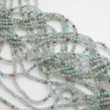 Amazonit kulka fasetowana 2,5mm