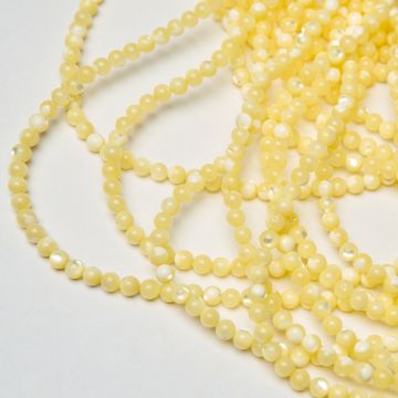Masa perłowa kulka opalizująca żółta 5mm