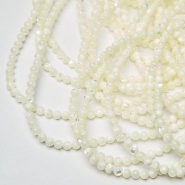 Masa perłowa kulka opalizująca biała 5mm