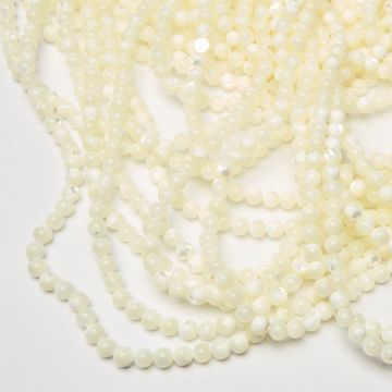 Masa perłowa kulka opalizująca biała 6mm