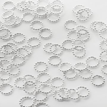 Srebrne kółko z kuleczek  AG925 9mm