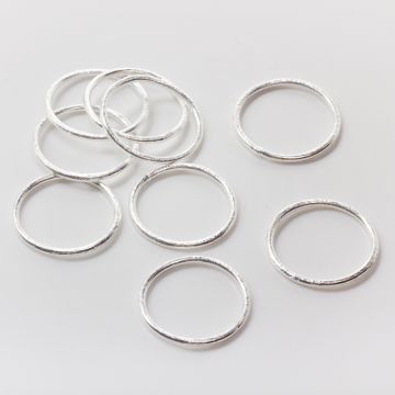 Srebrne kółko satynowe zamknięte AG925 20,5mm