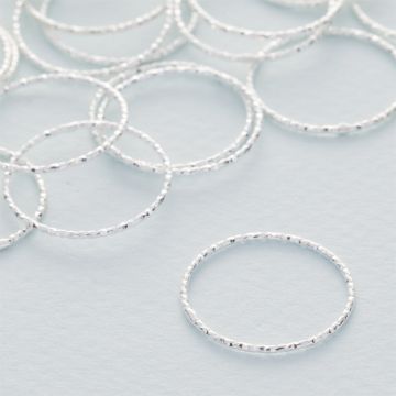 Srebrny łącznik  koło diamentowe AG925 20mm