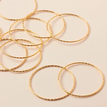 Srebrny łącznik koło diamentowe  AG925 pozłacane 30mm