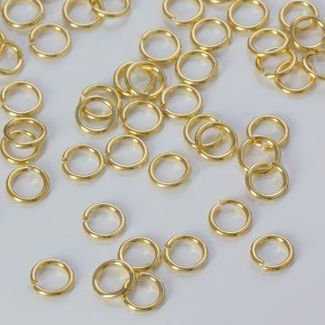 Srebrne kółeczka zaciskowe AG925 pozłacane 5x0,8mm