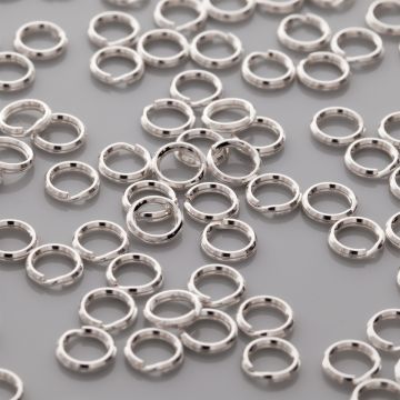 Kółeczka łącznikowe sprężynki AG925 6mm