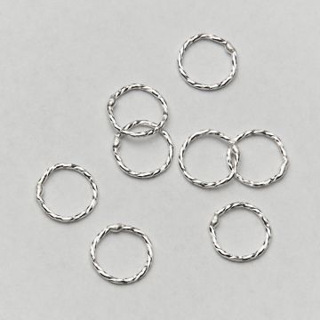 Srebrne kółko diamentowe AG925 6,5x0,6mm