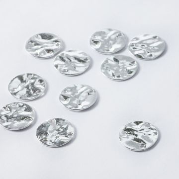 Srebrny rozgałęźnik blaszka wygięta srebrny 11,5mm