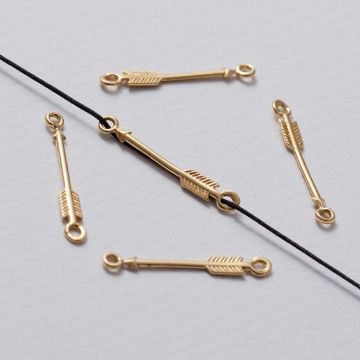 Rozgałęźnik strzała AG925 złoty 24mm