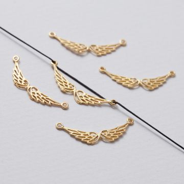 Rozgałęźnik 2 skrzydła AG925 złoty 22mm