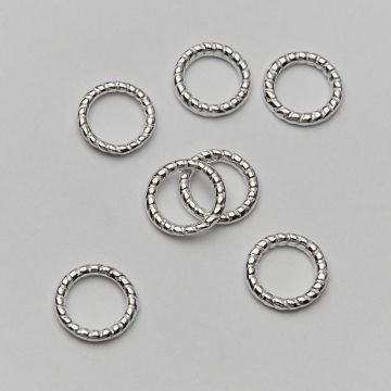 Srebrne kółko ozdobne AG925 9x1,5mm