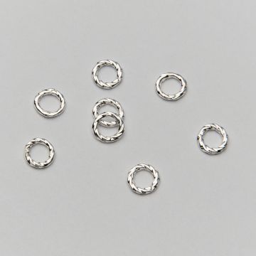 Srebrne kółko ozdobne skręcane AG925 5,5x0,8mm