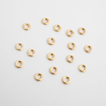 Srebrne kółeczka pełne 5,5mm AG925 pozłacane