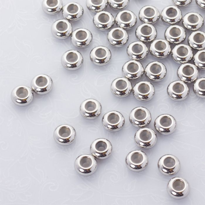 Zapięcie stoper z silikonem ze stali chirurgicznej 8mm