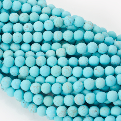 Howlit niebieski kulka matowa 8,5mm