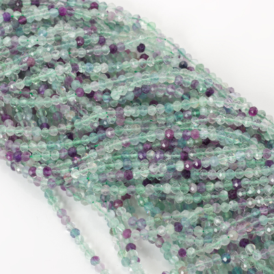 Fluoryt kulki fasetowane 4mm