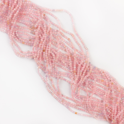 Morganit kulka fasetowana 2mm