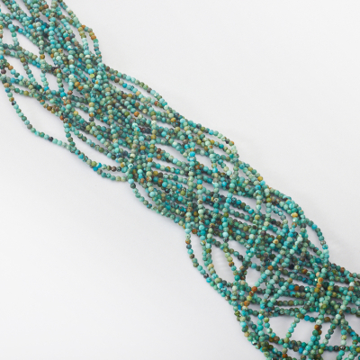 Turkus naturalny kulka fasetowana 2mm