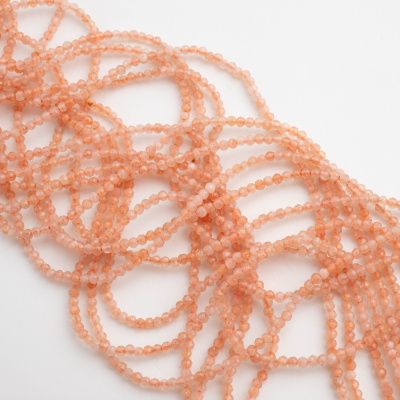 Kamień słoneczny kulka fasetowana 2mm