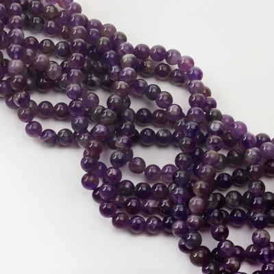 Ametyst kulka gładka 8,5mm
