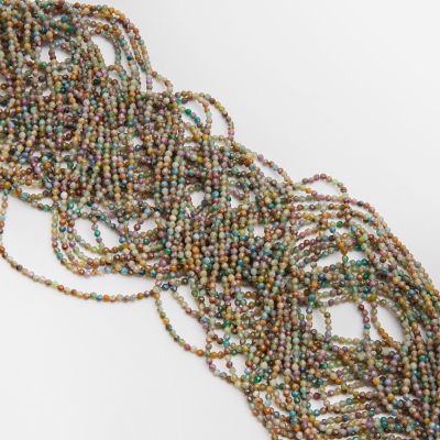 Mix szafir kulka fasetowana 2,5mm