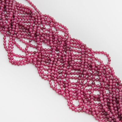 Rubin kulka fasetowana 4mm