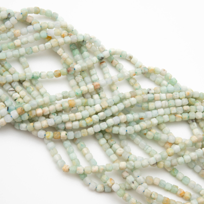 Amazonit kostka fasetowana 3mm