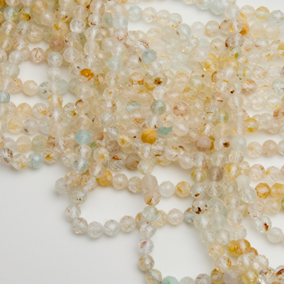 Topaz żółty kulka fasetowana 5,5mm