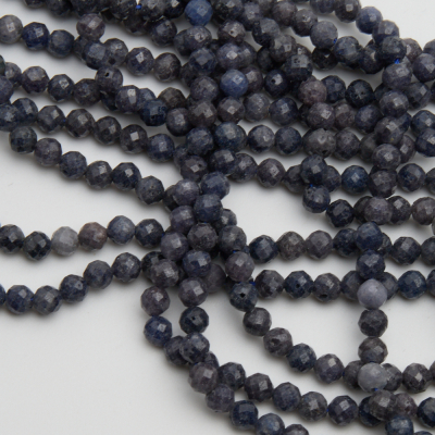 Szafir kulka fasetowana 5mm