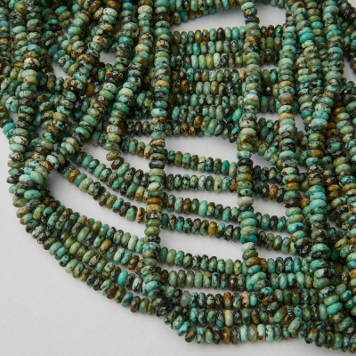 Turkus dysk fasetowany 2x4mm