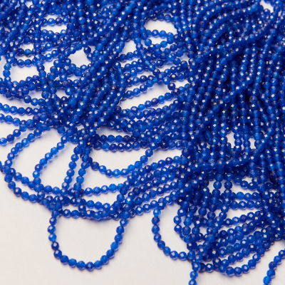 Jadeit niebieski kulka fasetowana 3mm