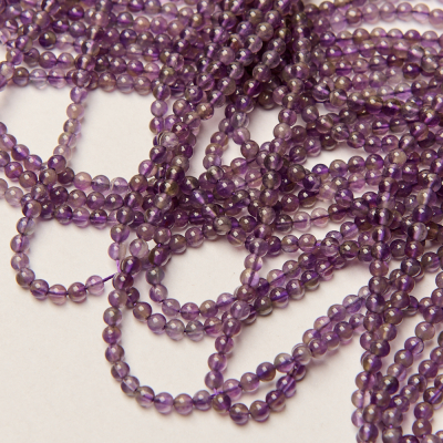 Ametyst kulka gładka 3,5mm