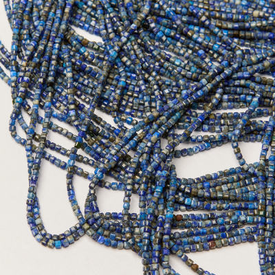 Lapis lazuli kostka fasetowana 2x2mm