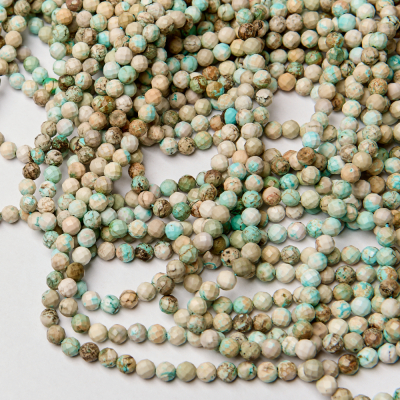 Turkus afrykański kulka fasetowana A 5,5mm