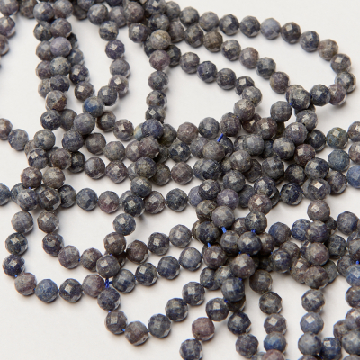 Szafir kulka fasetowana 6mm