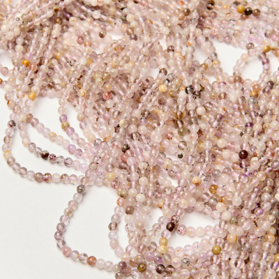 Mix kryształów górskich kulka gładka 4mm