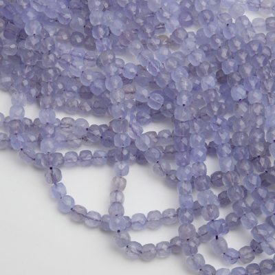 Jadeit fioletowy kostka fasetowana 7mm