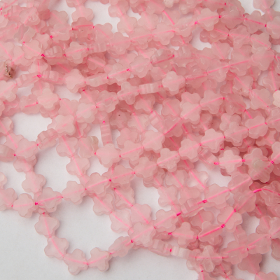 Kryształ górski różowy koniczyna marokańska 8mm