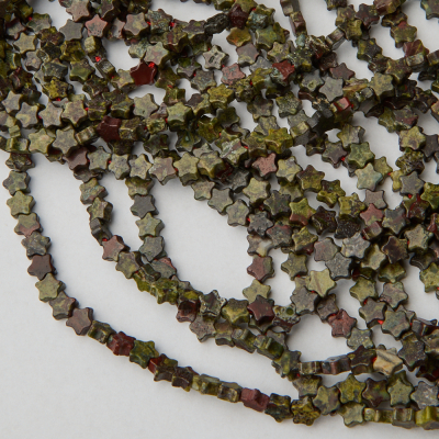 Jaspis smoczy gwiazdka 6mm