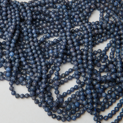 Szafir kulka fasetowana 4mm