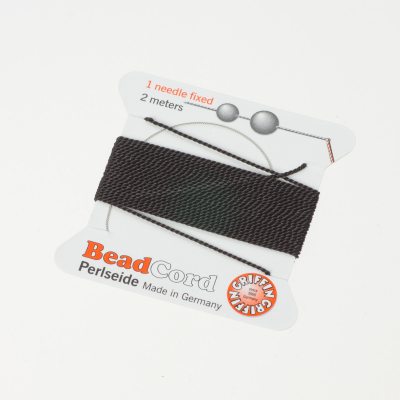 Nici jedwabne z igłą black 0,6mm