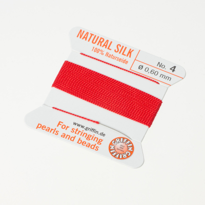 Nici jedwabne z igłą red 0,6mm