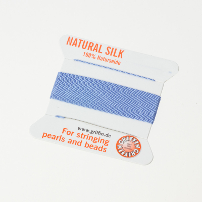 Nici jedwabne z igłą blue 0.5 mm