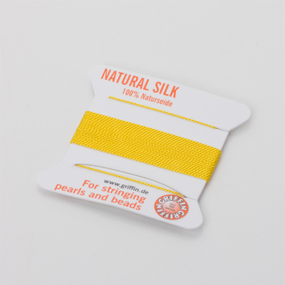 Nici jedwabne z igłą yellow 0,6mm